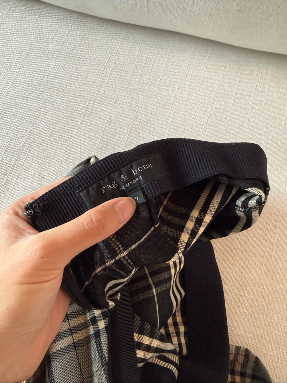Plaid Rag & Bone Pants - Picture 3 of 5